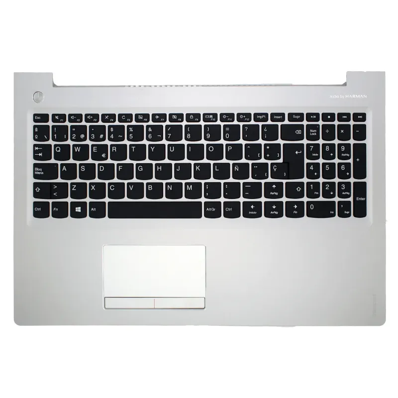 CASE SUPERIORE PER LAPTOP LENOVO IDEAPAD 510-15ISK 510-15IKB 310-15ISK 310-15IAP 310-15IKB ARGENTO