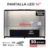 ECRÃ LED DE 14" PARA PORTÁTIL NV140WUM-N49 NV140WUM N49 V8.0 COM MOLDURA