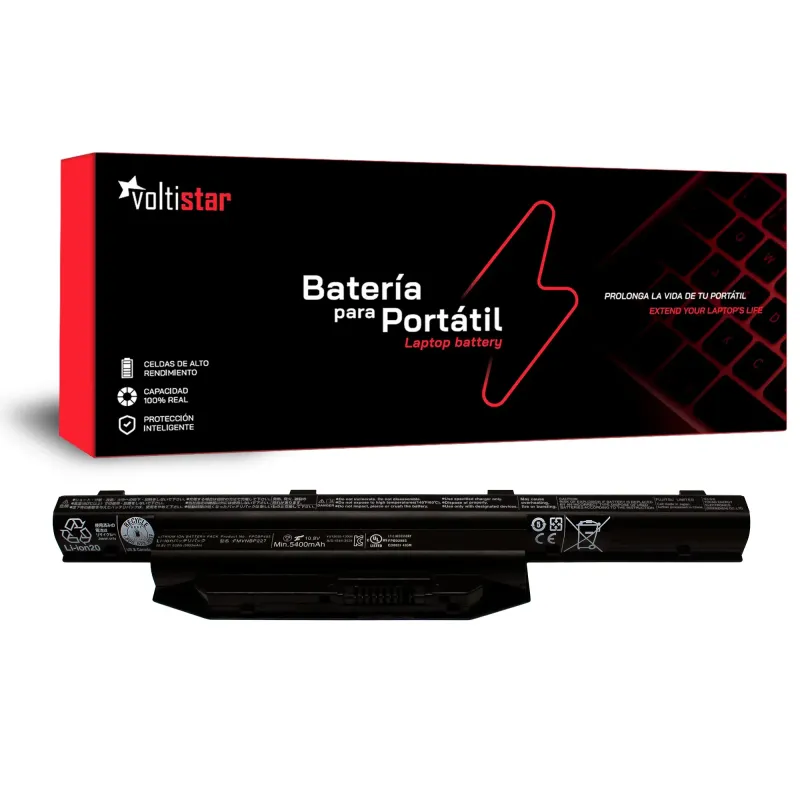 BATTERIA PER COMPUTER PORTATILE FUJITSU LIFEBOOK A544 10,8 V FPCBP405