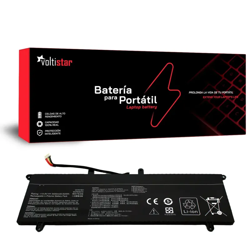 BATERÍA PARA PORTÁTIL ASUS ZENBOOK DUO 14 UX481 UX481F UX481FL UX481FA C41N1901