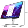 MONITOR DELL P3222QE - MONITOR DE 31.5'' (4K UHD 60Hz IPS 5MS USB-C DISPLAYPORT HDMI, 5X USB, RJ45) GRIS | A+