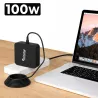 CARICATORE MULTIVOLTAGGIO PER PORTATILE USB-C 5V - 20V 5A 100W NERO