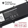 BATTERIE POUR PORTABLE DELL XPS 15 9575 8N0T7 0TMFYT
