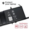 BATTERIE POUR PORTABLE DELL ALIENWARE 15 R3 17 R4 0546FF 0HF250 9NJM1