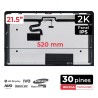 SCHERMO LCD APPLE IMAC 21.5'' LM215WF3 (SD)(D4) 2K 661-7513 661-00156 2K 1920X1080