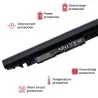 BATTERIE POUR ORDINATEUR PORTABLE HP 240 G6 245 G6 250 G6 255 G6 919700-850 919701-850