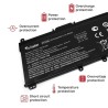 BATTERIE POUR ORDINATEUR PORTABLE HP 15S-EQ SERIES 11.4V-11.55V | HSTNN-LB8L