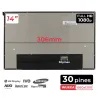 PANTALLA LED DE 14" PARA PORTATIL NV140WUM-N43 V8.1 V8.0 V8.2