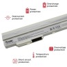 BATERIE POUR PORTABLE MEDION AKOYA E1210 MD96727 MSI U100 U90 BLANC