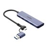 ADAPTATEUR HUB USB-C 4 EN 1 2*USB 3.0 2*USB-C AVEC ADAPTATEUR USB 3.0