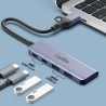 ADAPTATEUR HUB USB-C 4 EN 1 2*USB 3.0 2*USB-C AVEC ADAPTATEUR USB 3.0