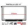 PANTALLA LED DE 14" PARA PORTÁTIL N140BGA-EA4 REV.C1 N140BGA-EA4 REV.C2