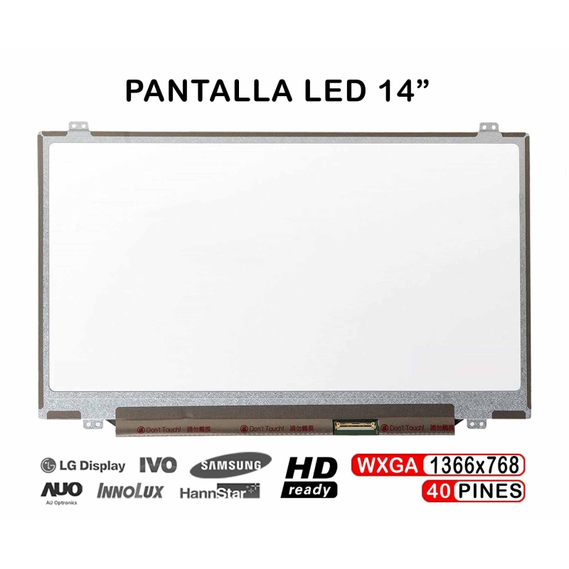 ECRÃ LED DE 14" PARA PORTATIL HP ELITEBOOK 8460P