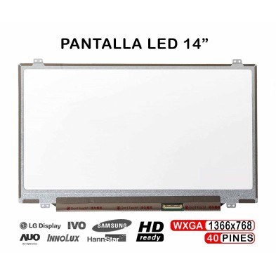 PANTALLA LED DE 14" PARA PORTÁTIL HB140WX1-300 HB140WX1-500