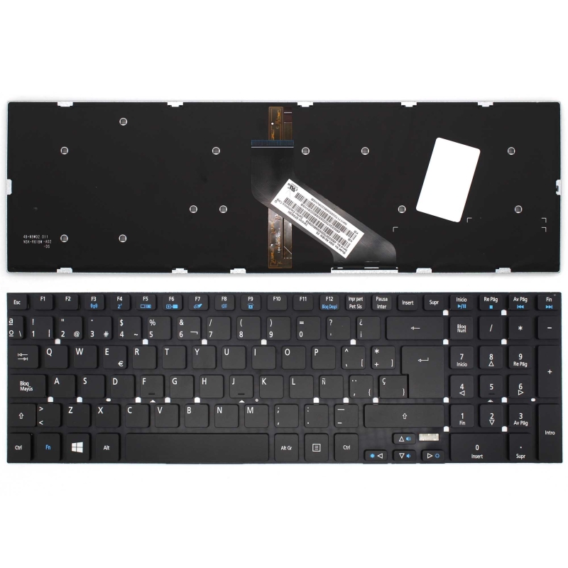 TECLADO ACER ASPIRE AS5830T 9Z.N9MBC.A0S R6ABC RETROILUMINADO W8