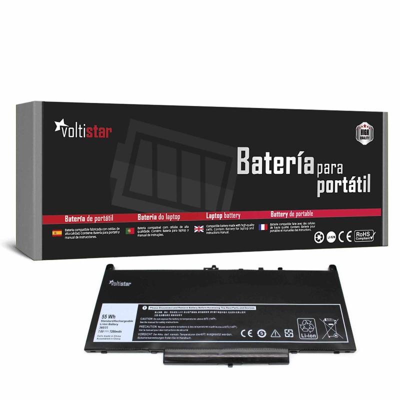 BATERÍA PARA PORTÁTIL DELL LATITUDE E7270 E7470 SERIES J60J5 R1V85 451-BBSX MC34Y