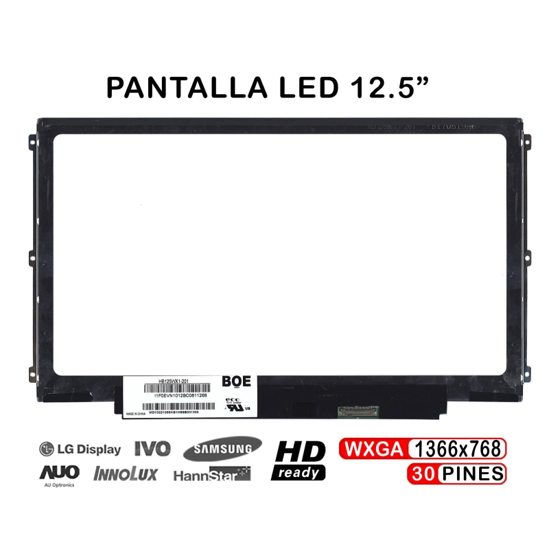 PANTALLA PORTATIL PARA LENOVO THINKPAD X220 FRU 04W3462 IPS 12.5"