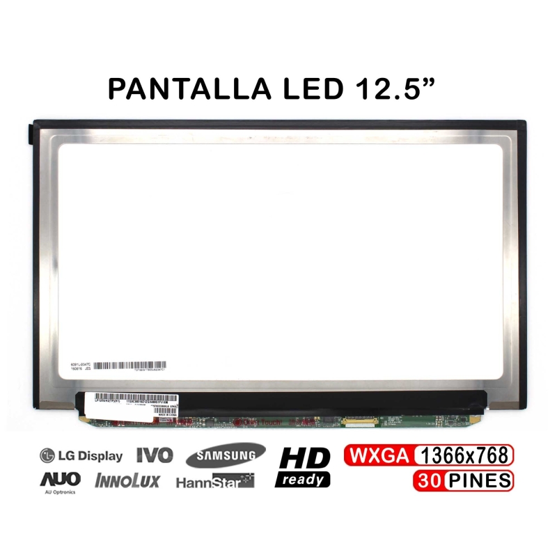 ECRÃ LED DE 12.5" PARA PORTATIL LP125WH2(TP)(H1) LP125WH2 TP H1