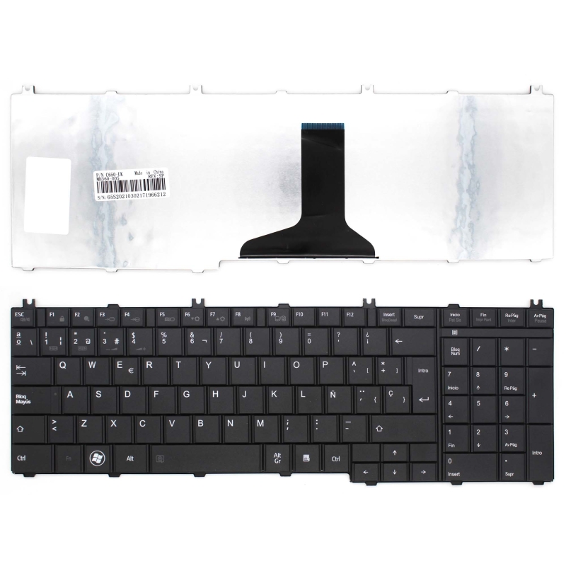 TECLADO PARA TOSHIBA SATELLITE  9Z.N4WGV.00S 6037B0047817 V000212130