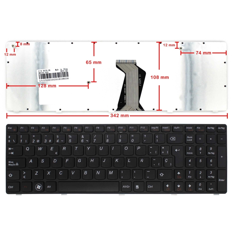 Tastiera Lenovo Ideapad B580, tastiera Lenovo B580A, tastiera Lenovo B585