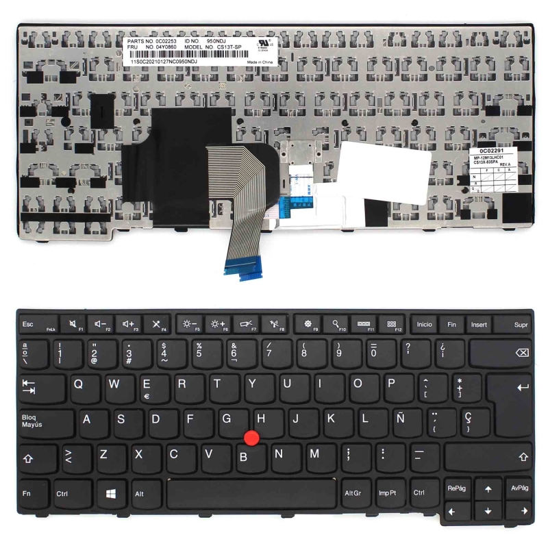 TECLADO PARA PORTATIL LENOVO THINKPAD T431S T440 T440P T440S L440 0C02263