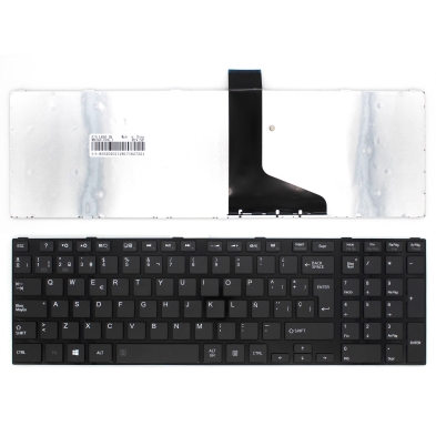 TECLADO PARA TOSHIBA SATELLITE L850 C850 L850D L855 con marco en brillo