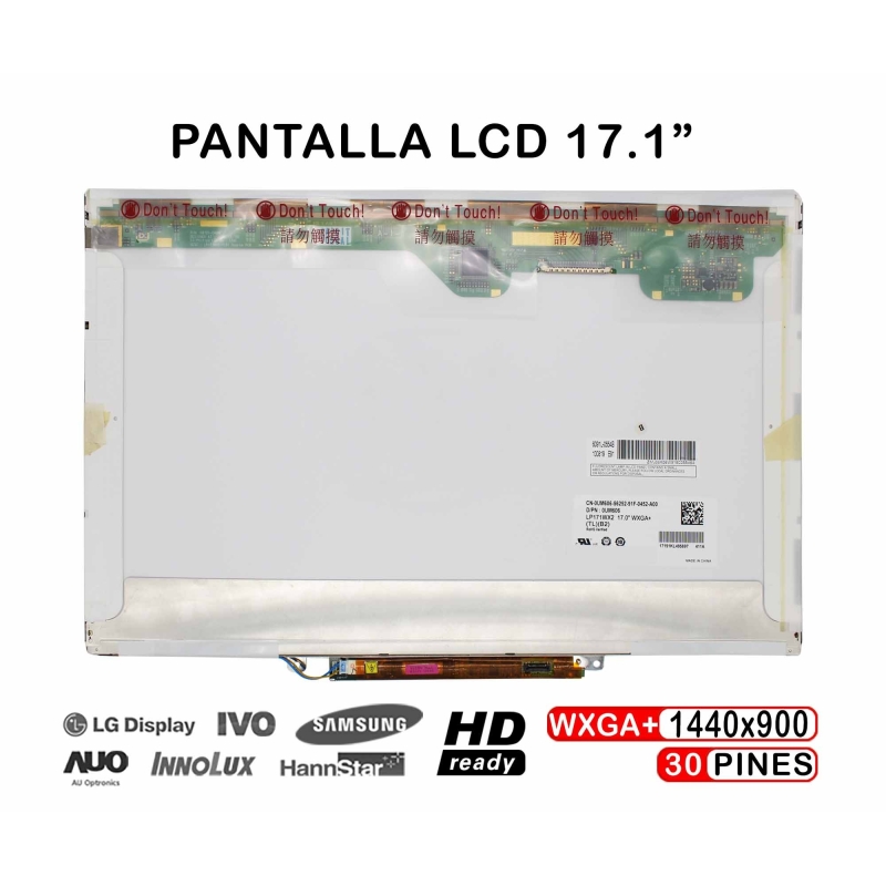 ECRÃ LCD DE 17.1" PARA PORTÁTIL LP171WX2 TL B2