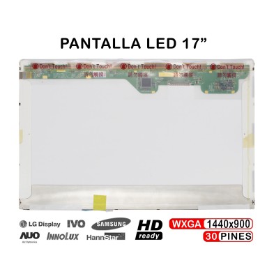 PANTALLA LCD DE 17" PARA PORTÁTIL LP171W01 LP171WP4 LP171WX2 LTN170X2-L02 N170C2-L02 B170PW06