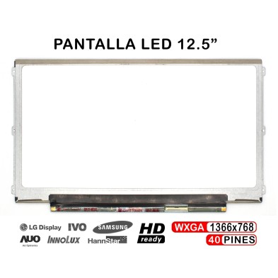 PANTALLA PORTÁTIL 12.5 LG PHILIPS LP125WH2(SL)(B3) / (B1) LP125WH2-SLB3