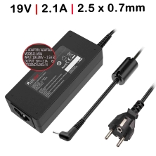 CARREGADOR PARA PORTÁTIL ASUS 19V 2.1A 2.5X0.7MM