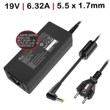 CARGADOR PARA PORTÁTIL ACER 19V 6.32A 5.5X1.7MM