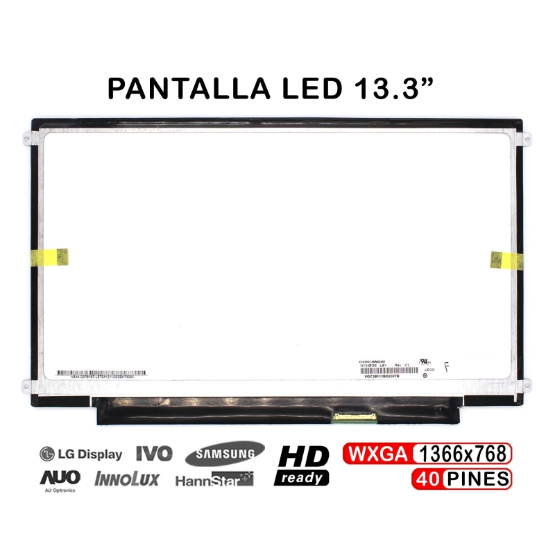 PANTALLA PARA PORTÁTIL ACER ASPIRE  AS3810TZ-414G32N, AS3810T-354G32N LED 13.3"