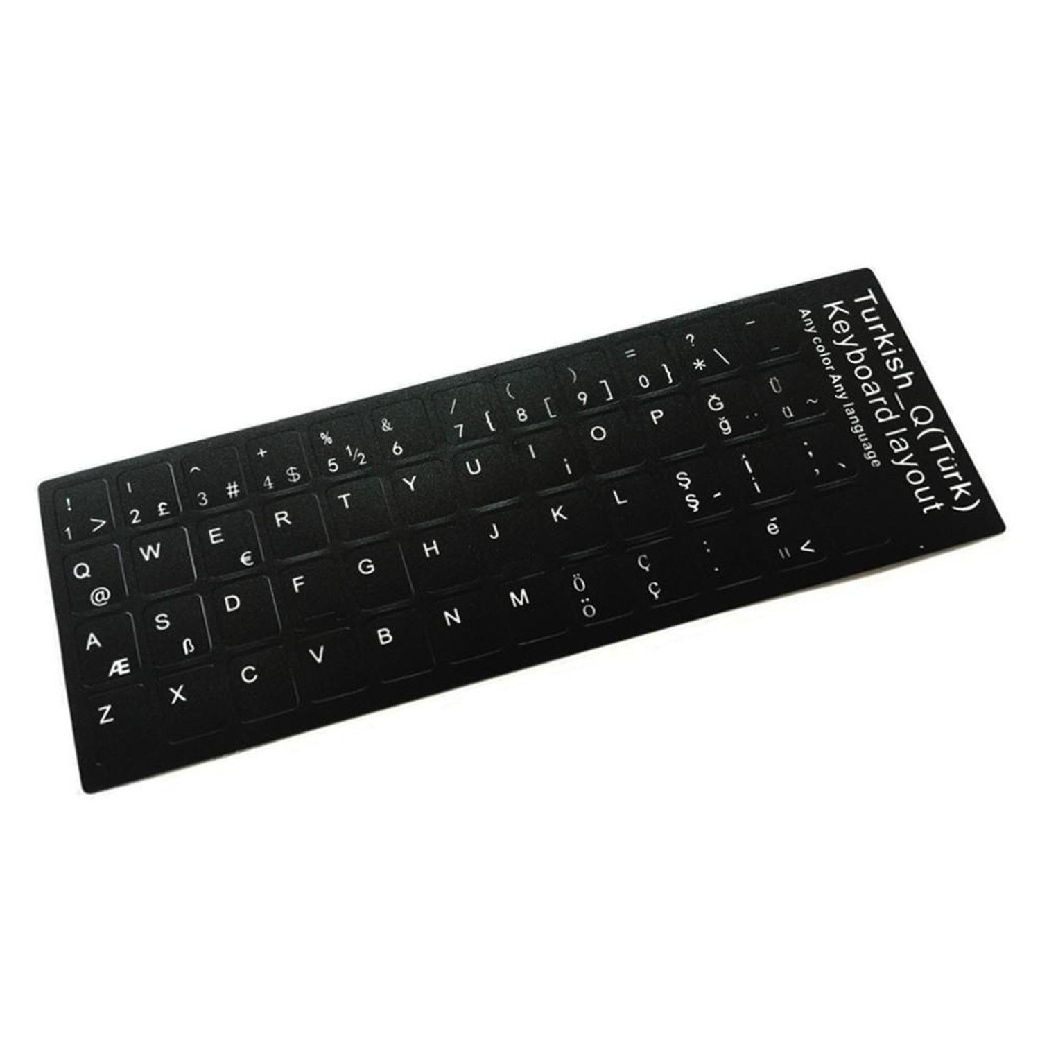 Comprar pegatina convertir teclado turco color negro