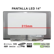PANTALLA LED DE 14" PARA PORTÁTIL NV140FHM-N4K V8.0 LP140WFA-SPD3
