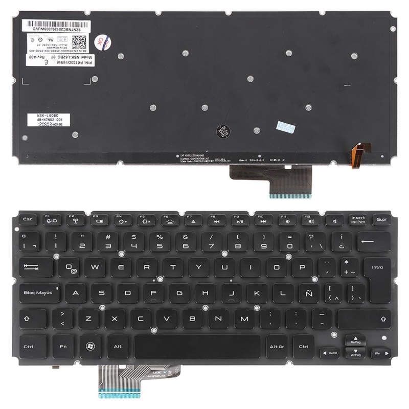 TECLADO PORTÁTIL ASUS MP-07G76E0-528 V090546AK1 04GNQX1KSP00-1