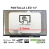 ECRÃ LED TÁTIL DE 14" PARA PORTATIL NV140FHM-T01 40 PIN IPS