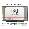 PANTALLA LED TÁCTIL DE 14" PARA PORTÁTIL NV140FHM-T01 40 PIN IPS