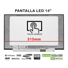 PANTALLA LED TÁCTIL DE 14" PARA PORTÁTIL R140NWF5 RA N140HCN-EA1 LP140WFB-SPK1 FHD 40PINES 315MM