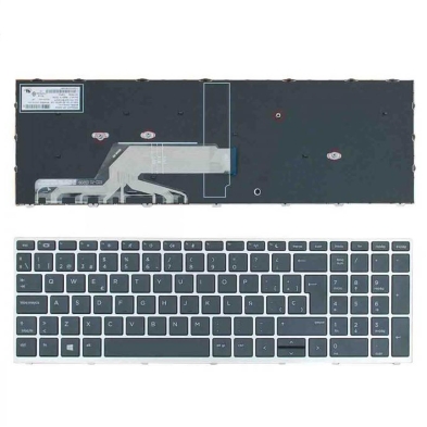 Tastiera nera per laptop HP Probook 455 G5