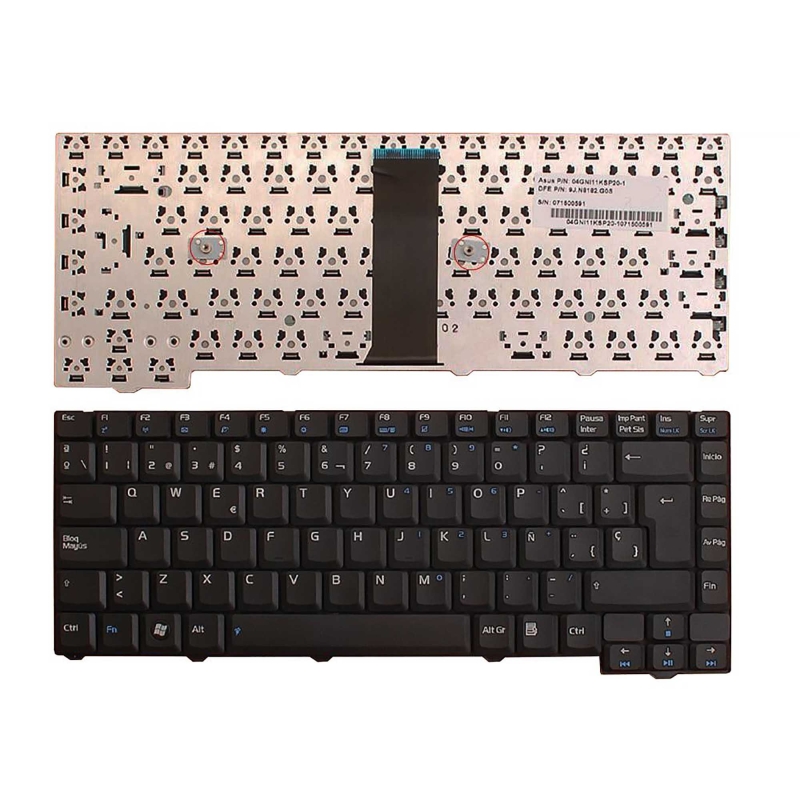 TECLADO PARA PORTATIL ASUS F2 04GNI11KSP20-1 28 PINES