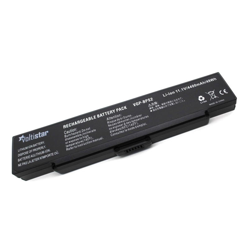 Batteria Sostitutiva Per Sony Vaio VGP-BPL2, VGP-BPS2, 11.1V 5200mAh, Compatibile Con Serie VGN