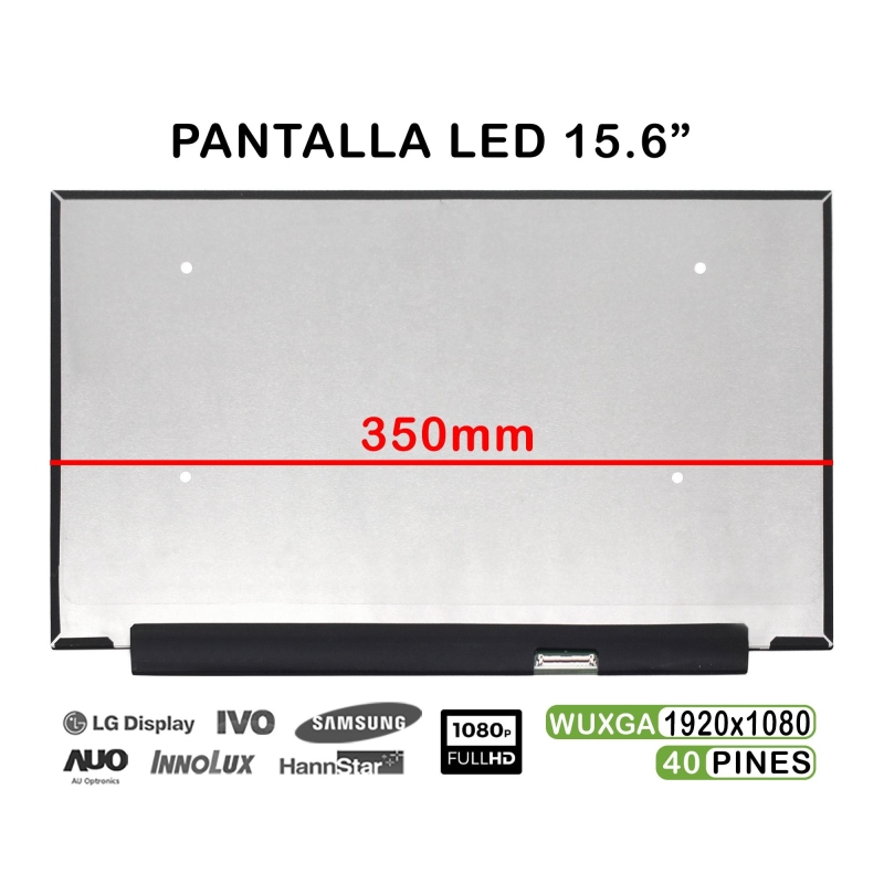 Schermo LED per laptop da 15,6" LM156LF2L01 FHD 350 mm 40 pin