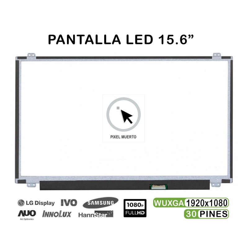 ECRÃ LED DE 15.6" PARA PORTATIL LP156WF4-SPB1 LP156WF6 N156HGE-EA2