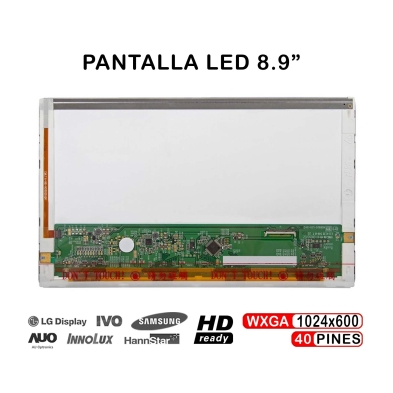 Schermo LED da 8,9" per laptop ACer Aspire One ZG5 | B089AW01