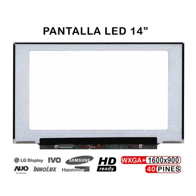 PANTALLA LED DE 14" PARA PORTATIL LENOVO THINKPAD X1 CARBON LP140WD2 (TL) (E1)  LP140WD2 (TL) (E2)