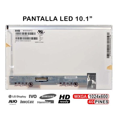PANTALLA 10.1 PULGADAS LED CLAA101NB01 LP101WH1