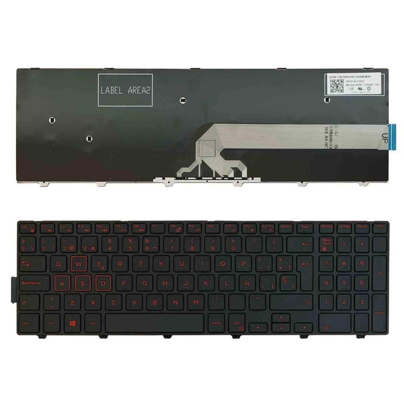 TECLADO PARA PORTATIL DELL INSPIRON GAMING 15 7559 PRETO