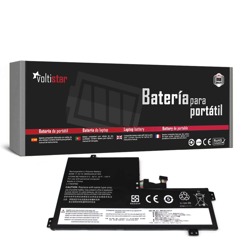 BATERIA PARA PORTÁTIL LENOVO 100E 300E 500E 500E-81ES L17L3PB0 L17C3PG0 L17M3PB0