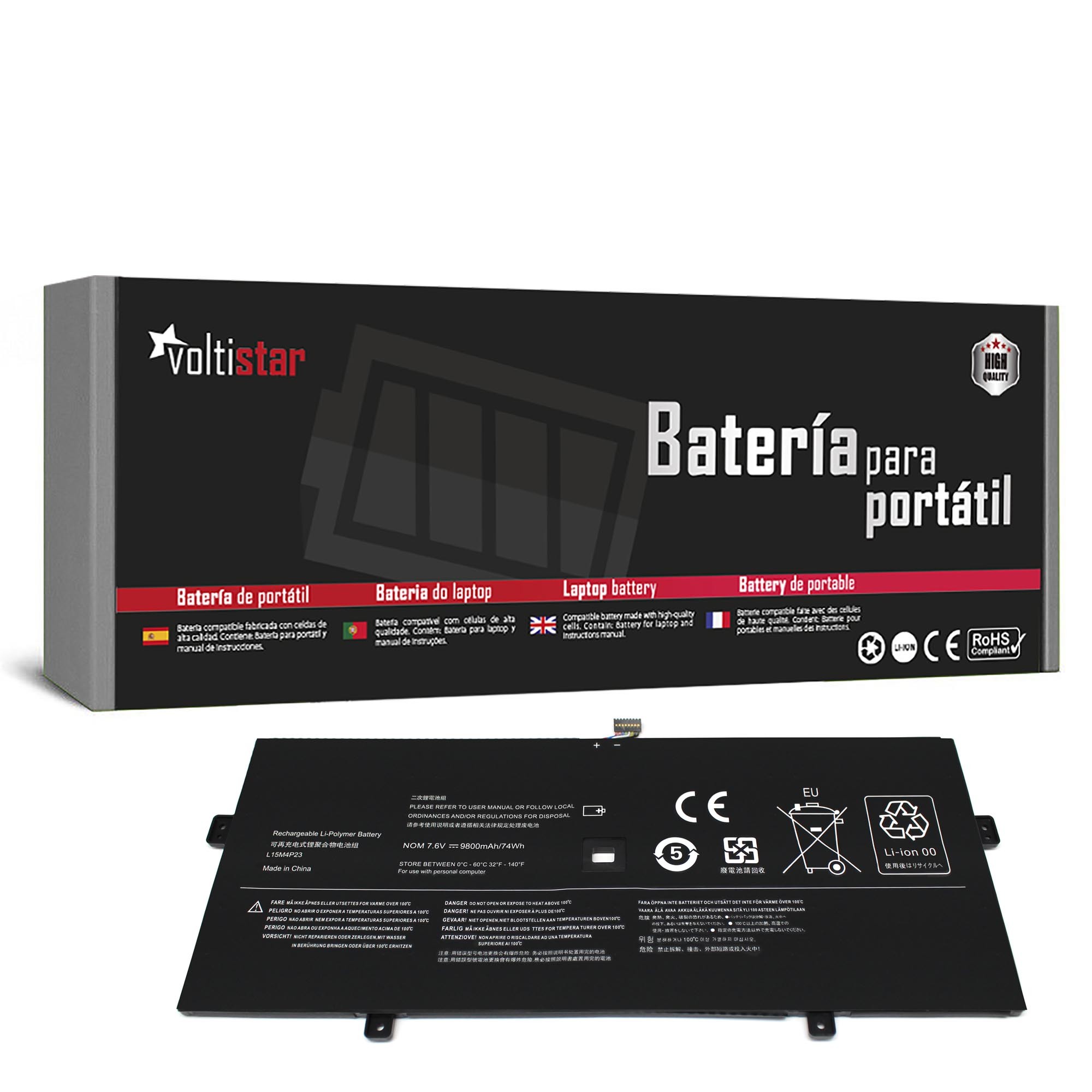 Bateria para Portátil LENOVO YOGA 910-13IKB YOGA 5 PRO L15M4P23 L15C4P21 L15C4P22