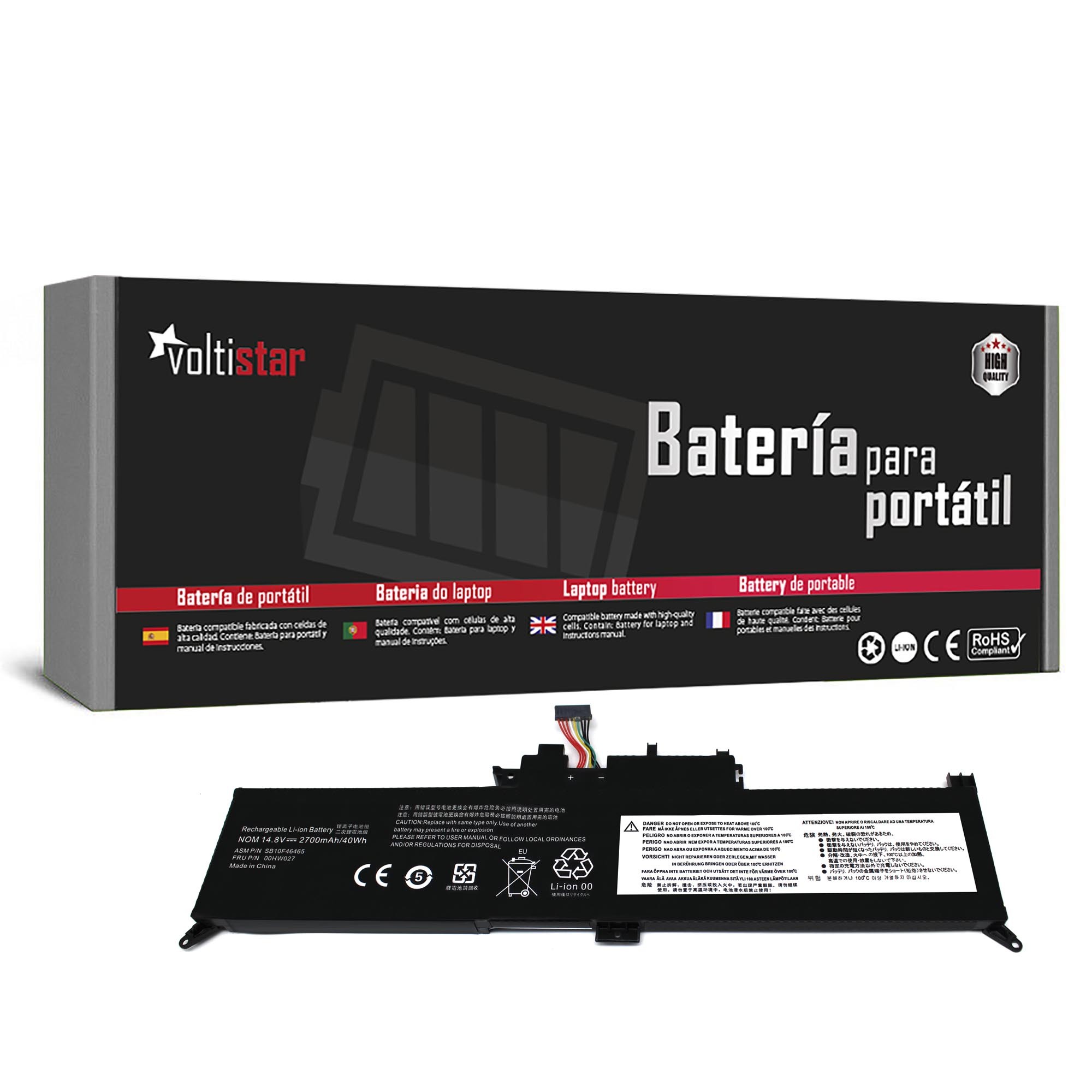 Bateria para Portátil LENOVO THINKPAD YOGA 260 X260 00HW027 00HW026 01AV432 01AV433
